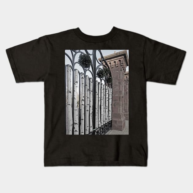 The Wooden Gate Kids T-Shirt by EileenMcVey